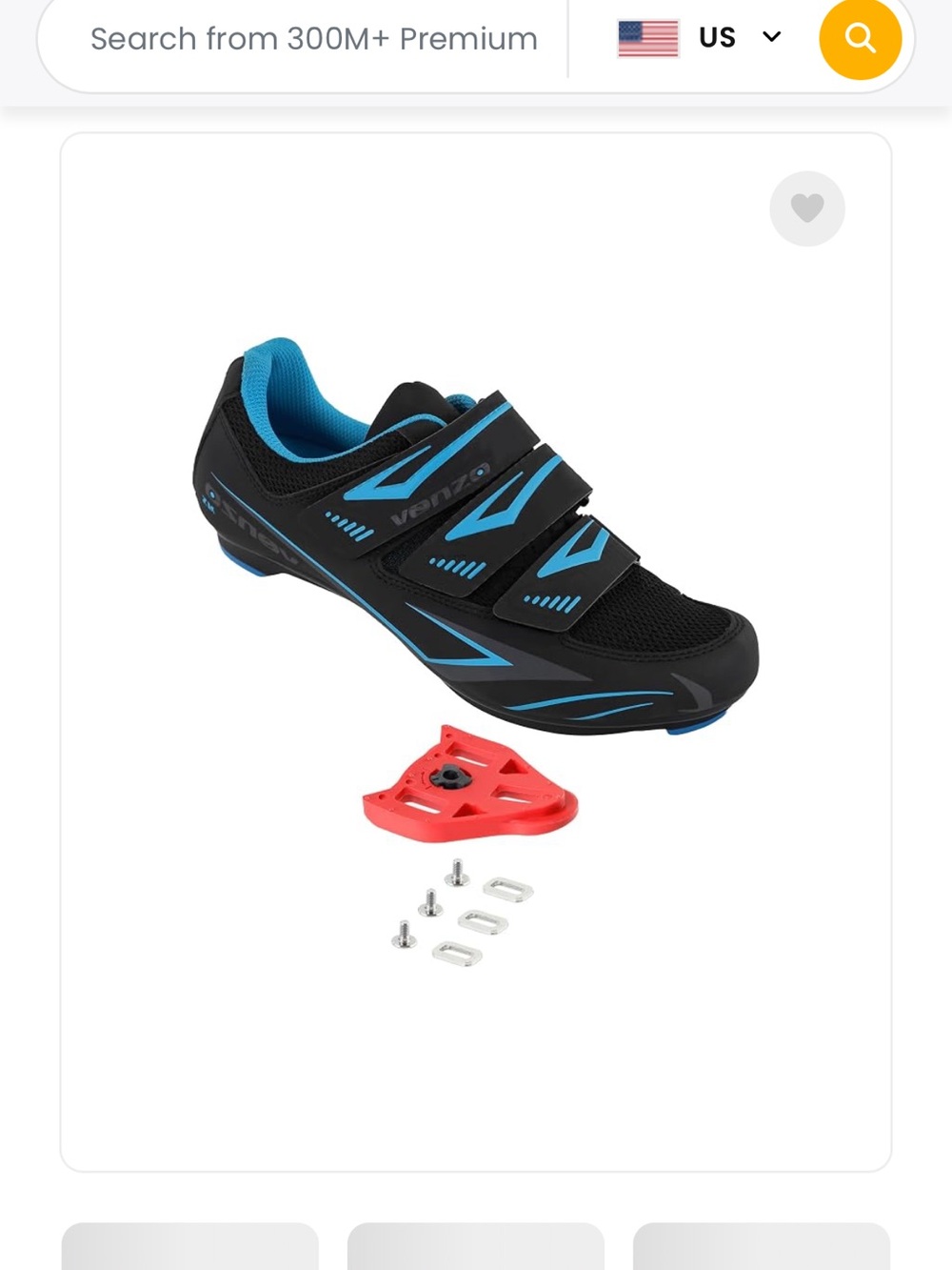 Women’s Cycling Sneakers with Blue Accents - Lightweight Velcro Closure